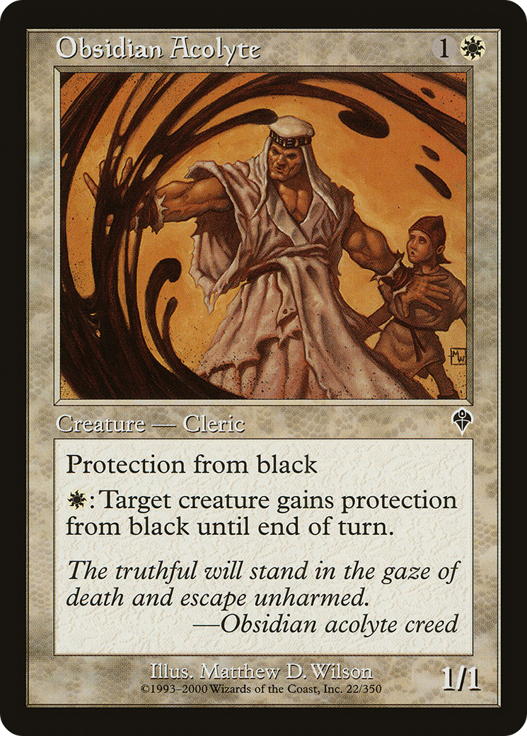 Obsidian Acolyte (022) Foil - Invasion