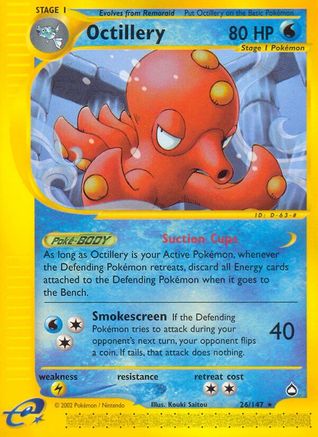 Octillery (26) Reverse Holofoil - Aquapolis