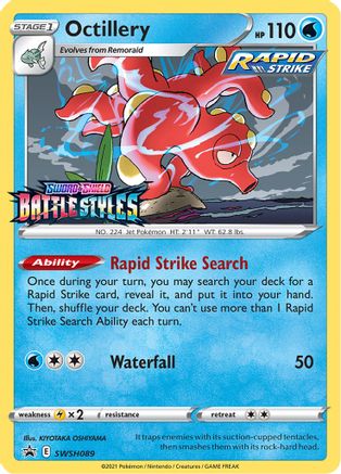 Octillery (Prerelease) (SWSH089) Holofoil - Black Star Promos