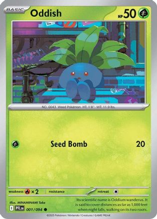 Oddish (1) Reverse Holofoil - Phantasmal Flames