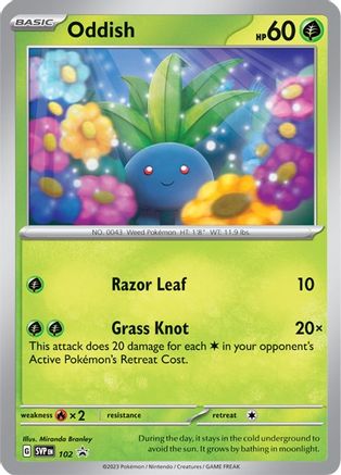 Oddish (102) - Black Star Promos