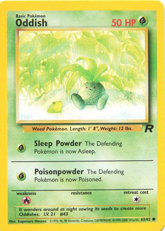 Oddish (63) (Unlimited) - Team Rocket