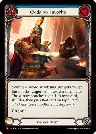 Odds on Favorite (AOL026) Rainbow Foil - Armory Deck: Olympia, Prized Fighter