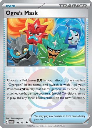 Ogre's Mask (Poke Ball Pattern) (118) Reverse Holofoil - Prismatic Evolutions