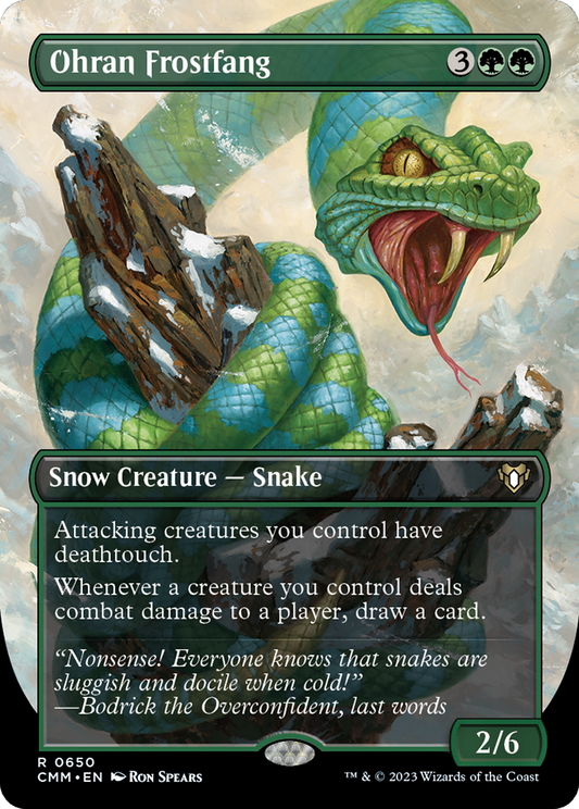 Ohran Frostfang (Borderless) (650) - Commander Masters