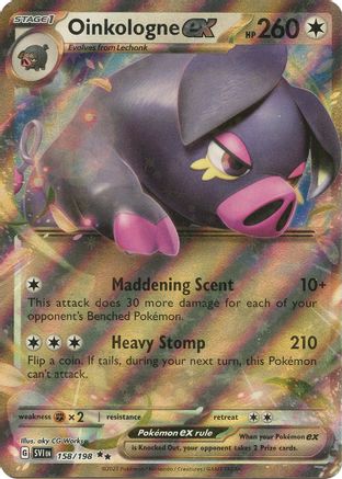 Oinkologne ex (158) Holofoil - Scarlet & Violet