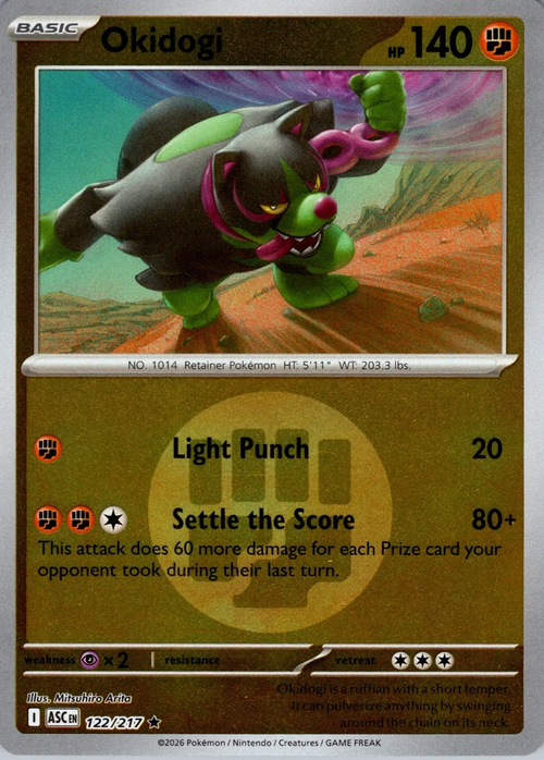 Okidogi (Energy Symbol Pattern) (122) Reverse Holofoil - Ascended Heroes