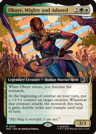 Okoye, Mighty and Adored (Extended Art) (410) - Commander: Marvel Super Heroes