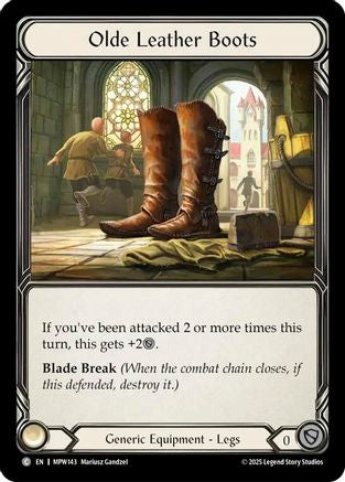 Olde Leather Boots (MPW143) Cold Foil - Mastery Pack Warrior