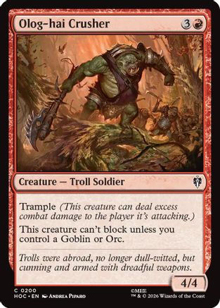 Olog-hai Crusher (200) - The Hobbit: Eternal-Legal