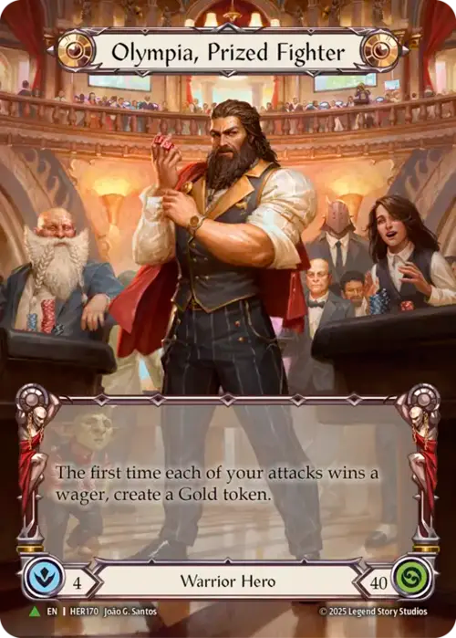 Olympia, Prized Fighter (Extended Art) (HER170) - Flesh and Blood: Promo Cards