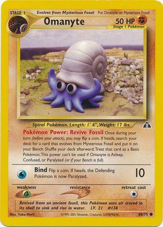 Omanyte (60) (Unlimited) - Neo Discovery
