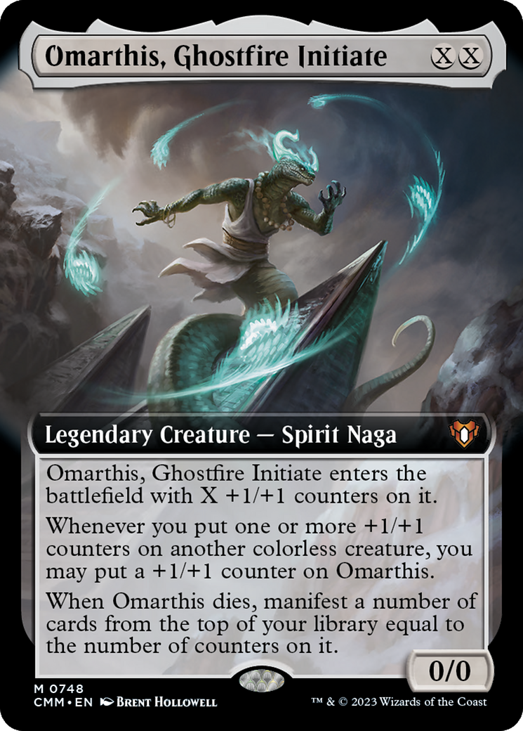 Omarthis, Ghostfire Initiate (Extended Art) (748) Foil - Commander Masters