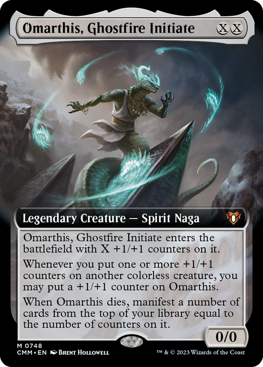 Omarthis, Ghostfire Initiate (Extended Art) (748) Foil - Commander Masters
