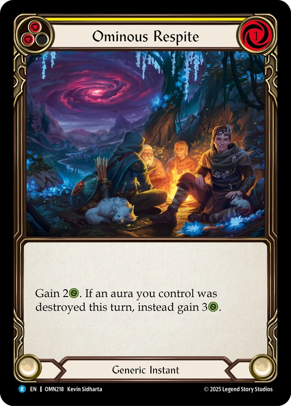 Ominous Respite (OMN218) Rainbow Foil - Omens of the Third Age