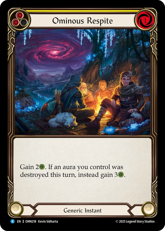 Ominous Respite (OMN218) Rainbow Foil - Omens of the Third Age