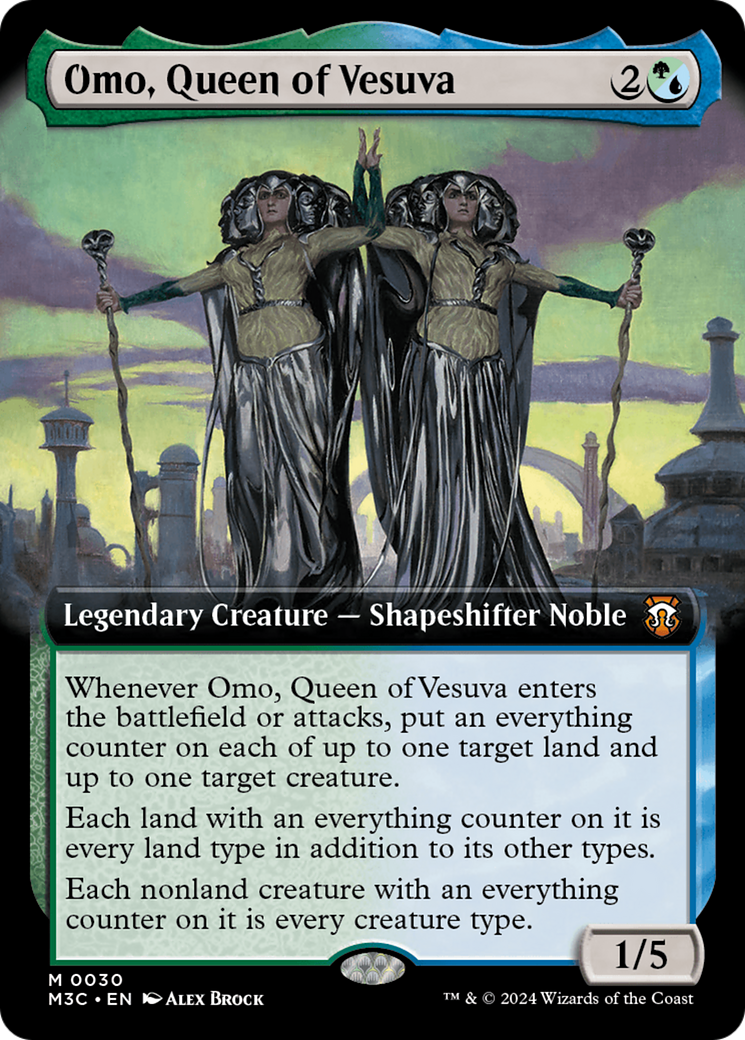 Omo, Queen of Vesuva (Extended Art) (030) - Commander: Modern Horizons 3