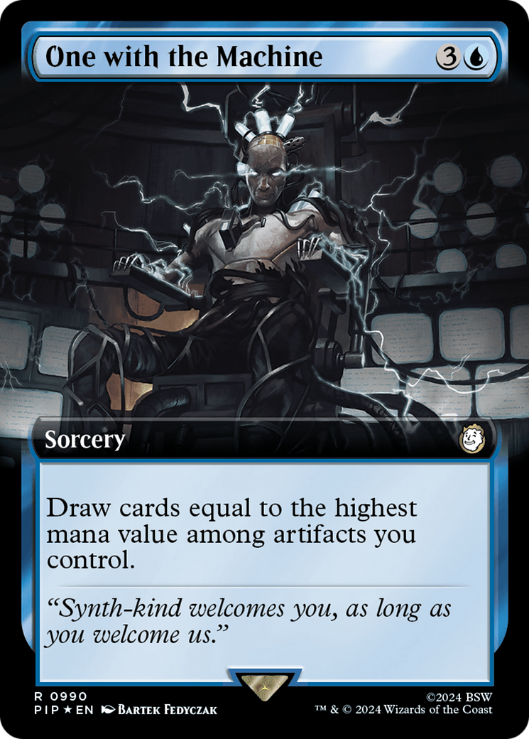 One with the Machine (Extended Art) (990) Surge Foil - Fallout