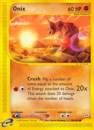 Onix (98) Reverse Holofoil - Aquapolis