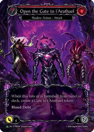 Open the Gate to i'Arathael (Red) (Marvel) (FAB509) Cold Foil - Flesh and Blood: Promo Cards