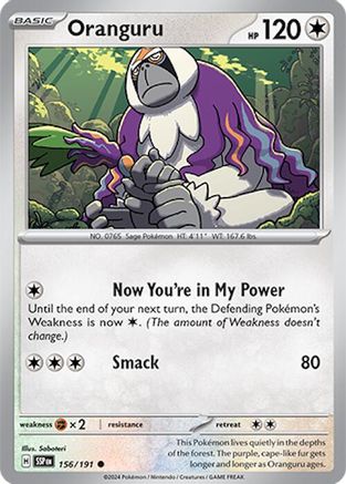 Oranguru (156) Reverse Holofoil - Surging Sparks