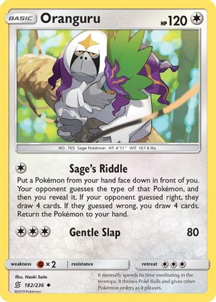 Oranguru (182) Reverse Holofoil - Unified Minds