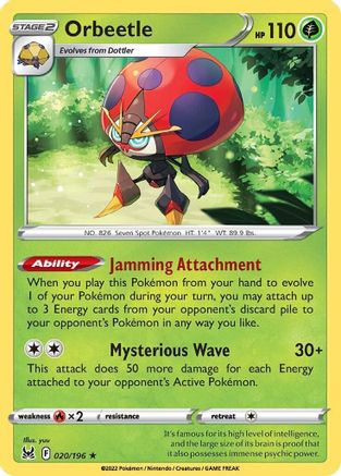 Orbeetle (20) Holofoil - Lost Origin
