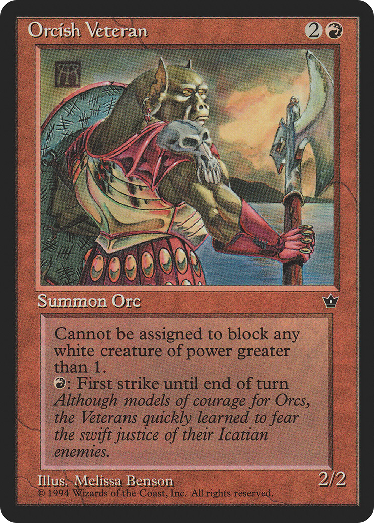 Orcish Veteran (d) - Fallen Empires