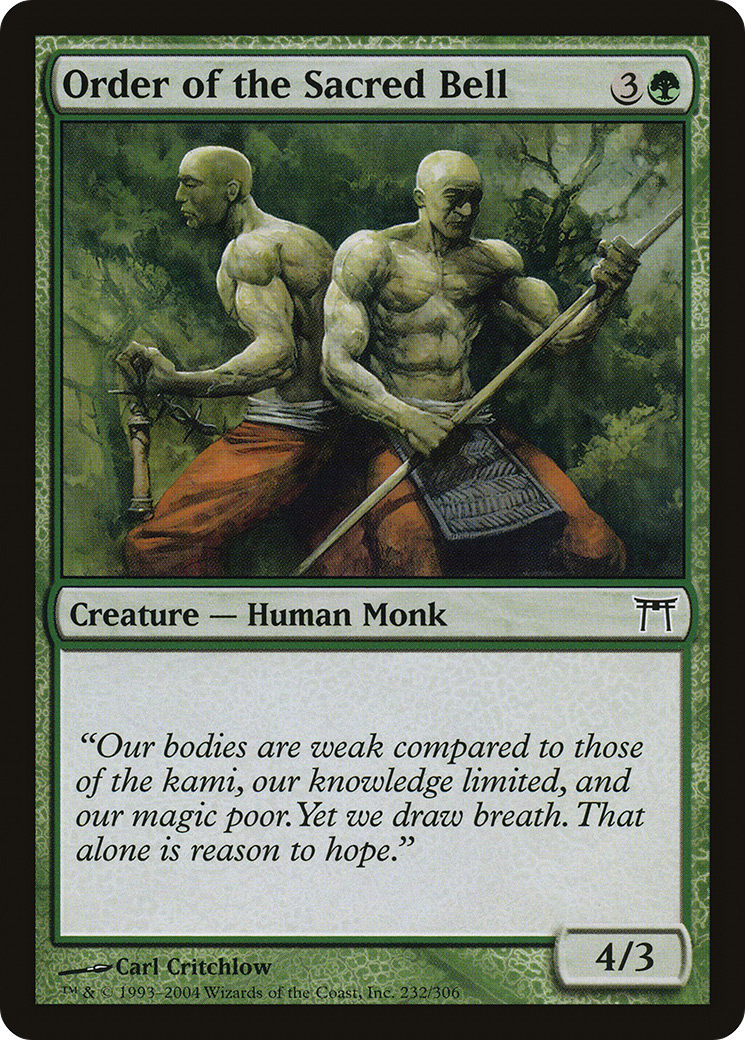 Order of the Sacred Bell (232) Foil - Champions of Kamigawa