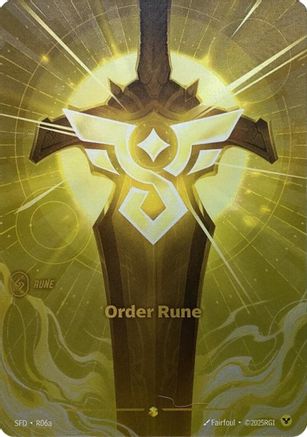 Order Rune (Alternate Art) (R06a) Foil - Spiritforged