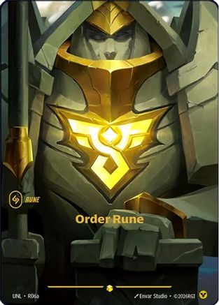 Order Rune (Alternate Art) (R06a) Foil - Unleashed
