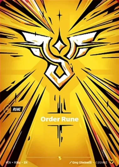 Order Rune (Alternate Art) (R06a) Foil - Vendetta