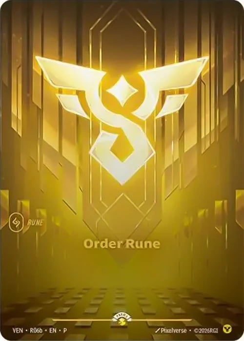 Order Rune (VEN) (R06b) Foil - Riftbound Promotional Cards