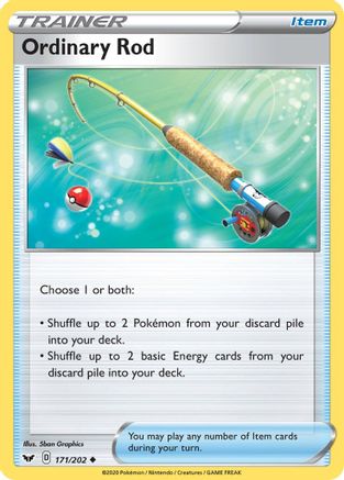 Ordinary Rod (171) Reverse Holofoil - Sword & Shield