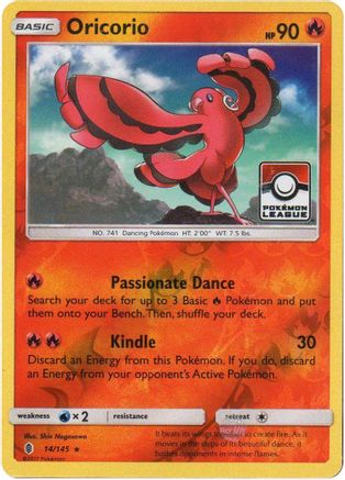 Oricorio (Pokemon League) (14) Reverse Holofoil - League & Championship Cards