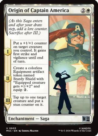 Origin of Captain America (605) Foil - Commander: Marvel Super Heroes