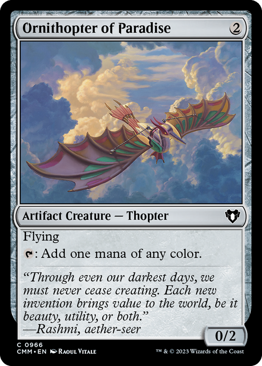 Ornithopter of Paradise (966) - Commander Masters