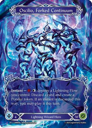 Oscilio, Forked Continuum (Marvel) (OMN094) Cold Foil - Omens of the Third Age