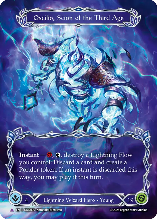 Oscilio, Scion of the Third Age (Marvel) (OMN095) Cold Foil - Omens of the Third Age