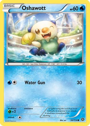Oshawott (30) Reverse Holofoil - Steam Siege