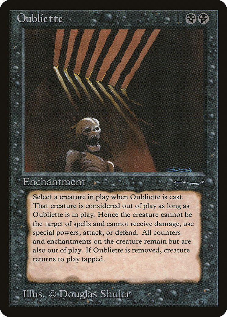 Oubliette (Dark Mana Cost) - Arabian Nights