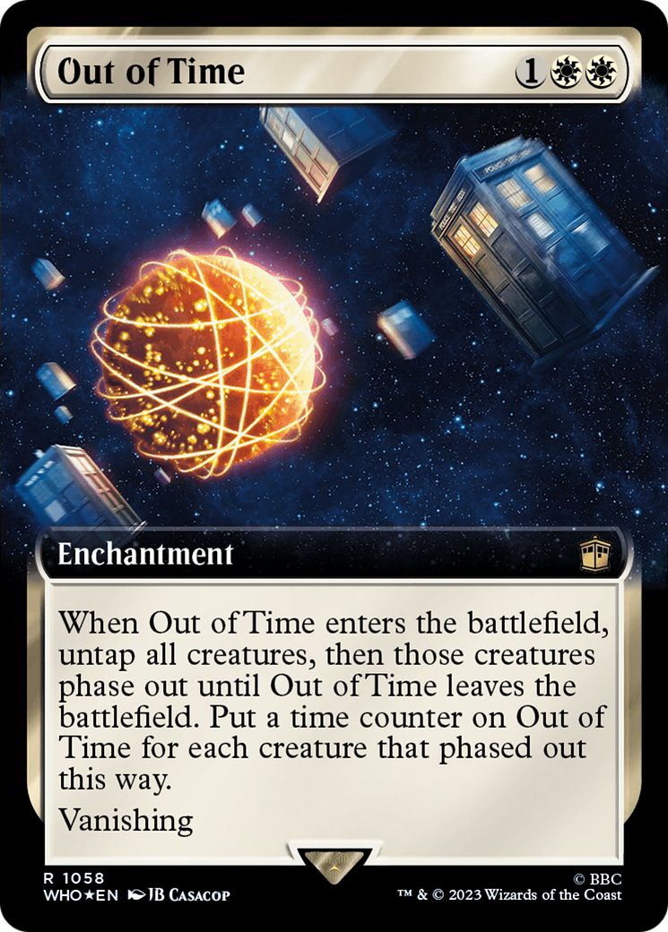 Out of Time (Extended Art) (1058) Surge Foil - Doctor Who