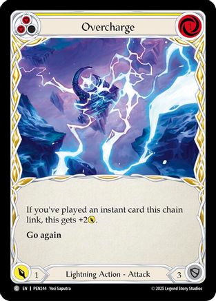 Overcharge (Yellow) (PEN244) Rainbow Foil - Compendium of Rathe