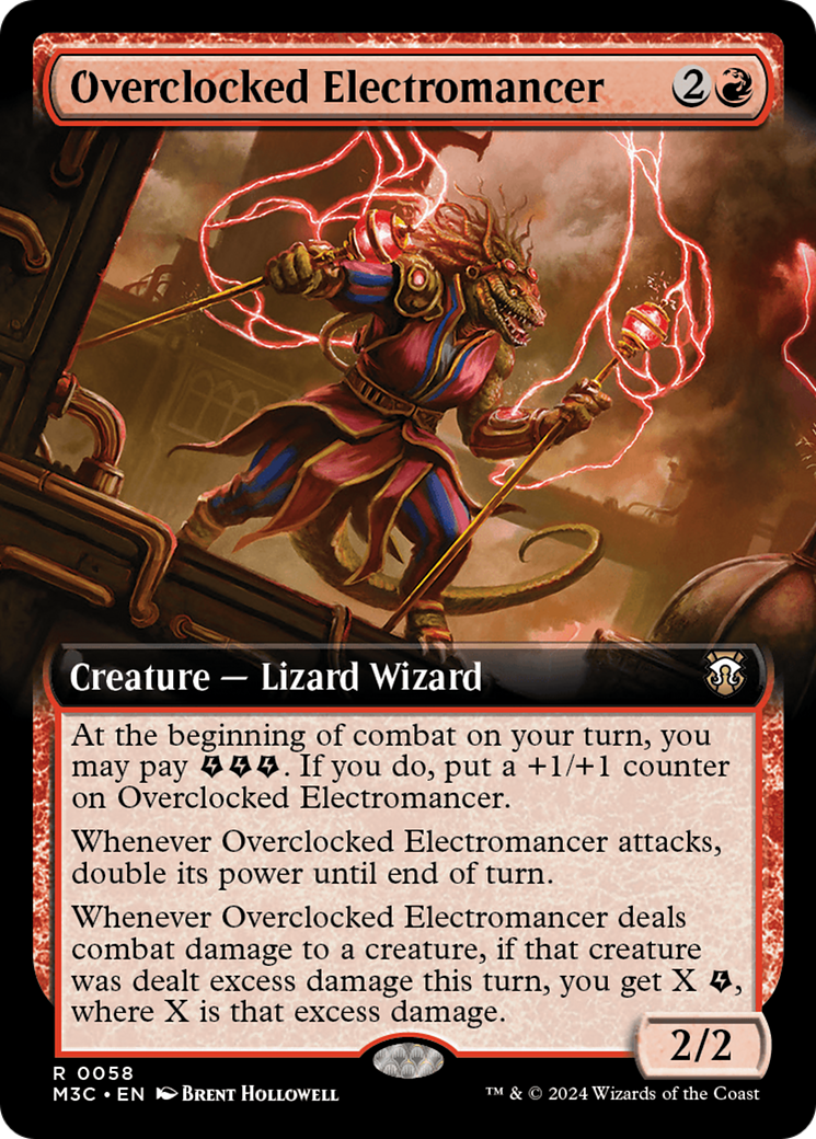 Overclocked Electromancer (Extended Art) (058) - Commander: Modern Horizons 3