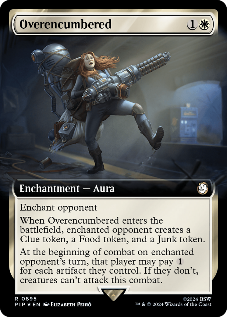 Overencumbered (Extended Art) (895) Surge Foil - Fallout