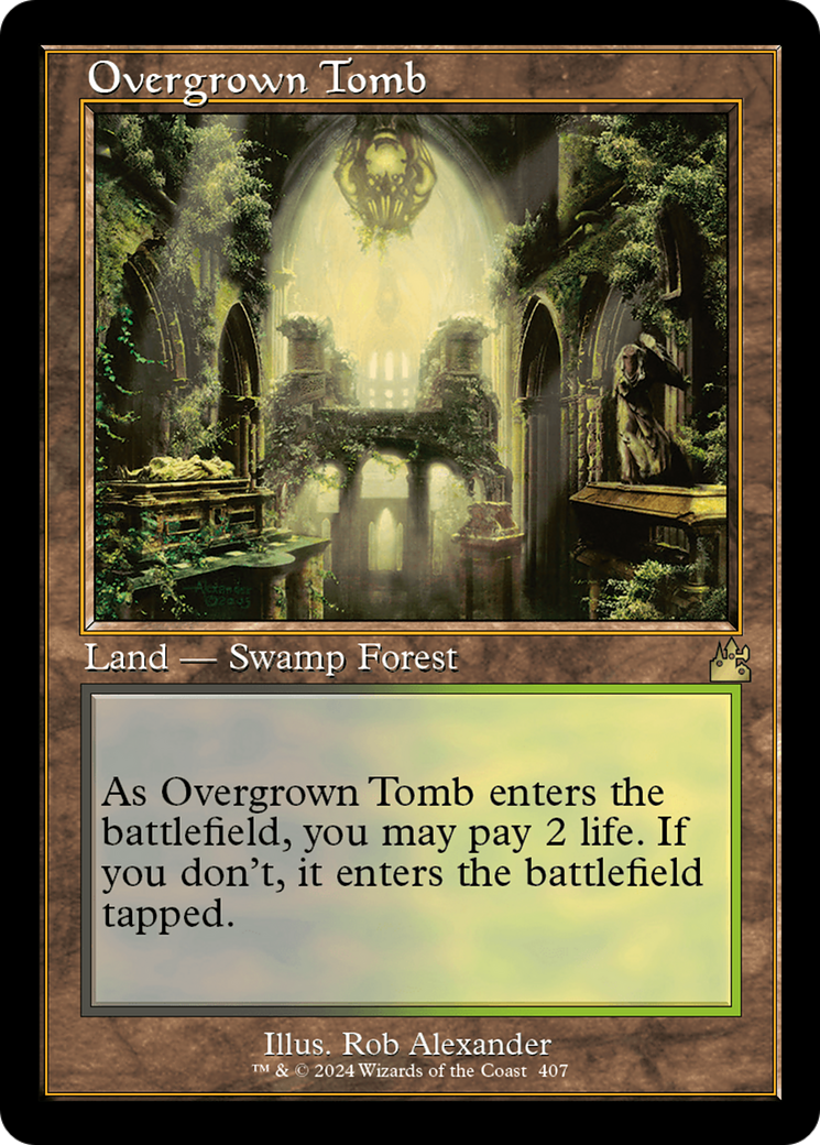 Overgrown Tomb (Retro) (407) Foil - Ravnica Remastered
