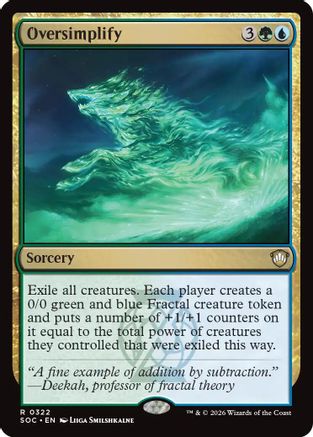 Oversimplify (322) - Commander: Secrets of Strixhaven