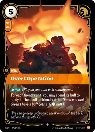 Overt Operation (153) Foil - Origins
