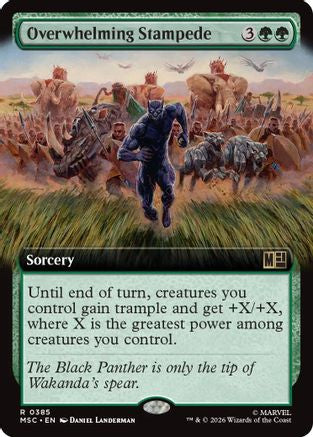 Overwhelming Stampede (Extended Art) (385) - Commander: Marvel Super Heroes