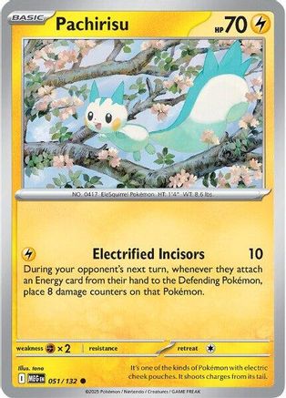 Pachirisu (51) Reverse Holofoil - Mega Evolution